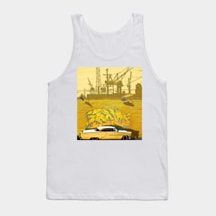 HOT ROD WITH GRAFFITTI STREET ART Tank Top